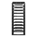 VEVOR Plastic Storage Organizer, 10-Tier Large Capacity with Organizer Top, Black Frame Only, PP Material Multifunctional Scrapbook Storage, Black