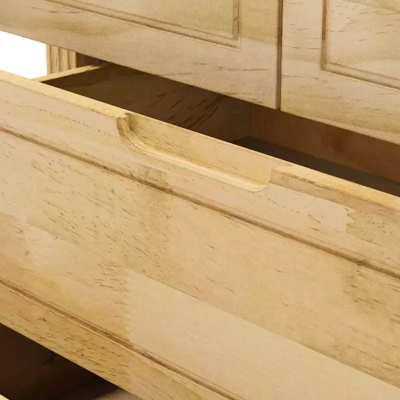 Table à langer et commode en bois de pin massif : plan à langer amovible, tiroirs de rangement, essentiel de puériculture tout-en-un pour les parents