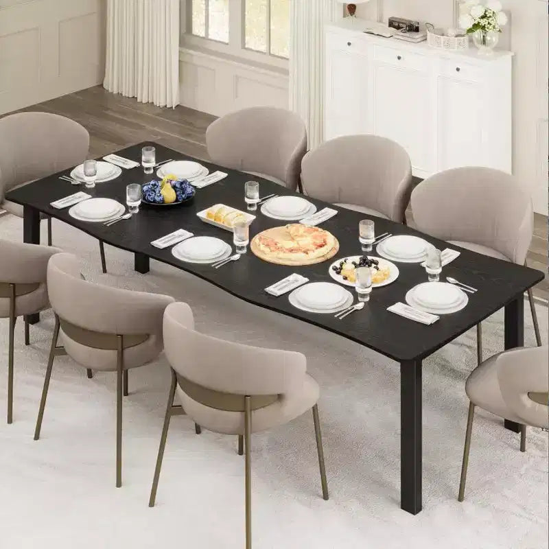 Irregular Tabletop Dining Table (MDF+Iron Frame)