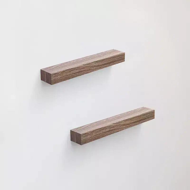 23.6 Maple Light Gray Floating Shelf C invisible-bracket wood wall mount, perfect bathroom/bedroom/kitchen dcor or book/plant display