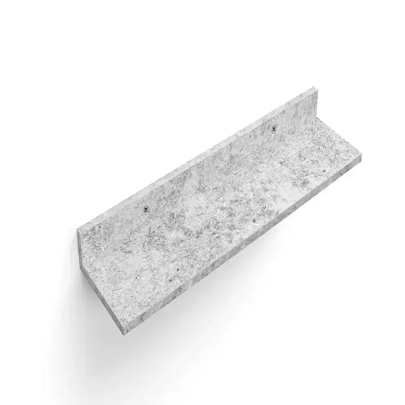 15.7 Grey Floating Shelf C invisible-bracket wood wall mount, perfect bathroom/bedroom/kitchen dcor or book/plant display, easy install.