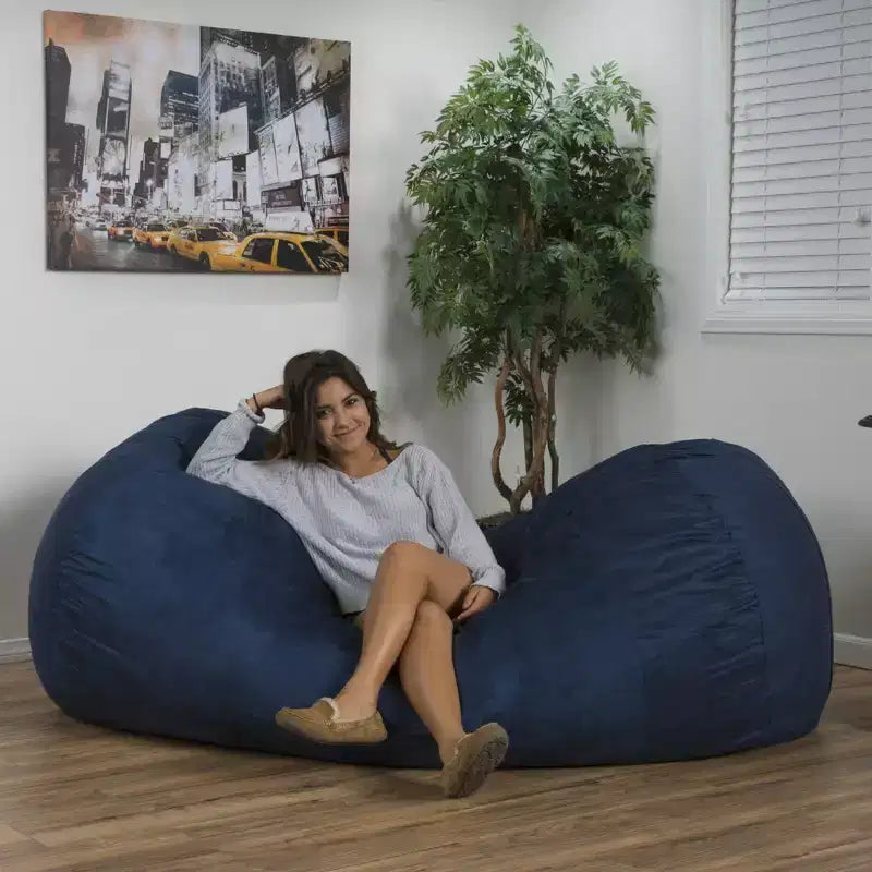 Pouf géant, Siège confortable au sol pour adultes et enfants, Fauteuil d'appoint pour salon, chambre à coucher