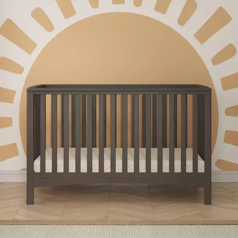 Child Craft London 4-in-1 Convertible Crib, Converts to Toddler Bed, Day Bed, & Full Size Bed, 3 Mattress Positions, Baby Safe Finish (Dapper Gray)
