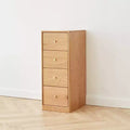 MAYEERTY Solid Oak Chest of Drawers, 3-4 Drawer Storage Cabinet for Bedroom Office Living Room