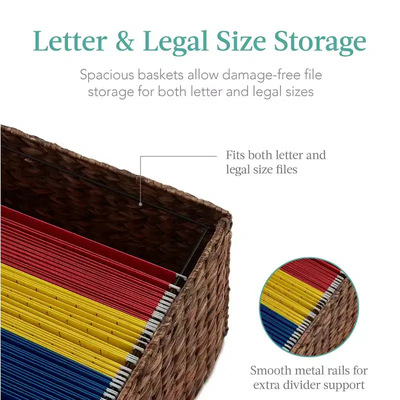Classeur vertical à roulettes pour la maison, le bureau avec cadre en bois d'hévéa, roulettes verrouillables